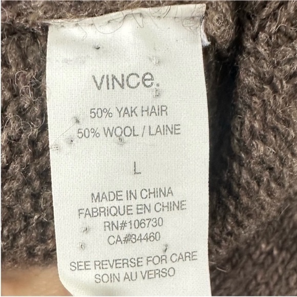 Vince Drop Needle Shrug Yak Wool Cardigan Sweater - Picture 8 of 10